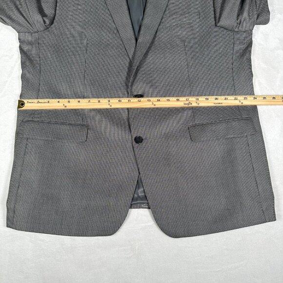 Lauren Ralph Lauren Blazer Men Size 48L Gray Herringbone 2-Button Classic Jacket - Picture 4 of 10